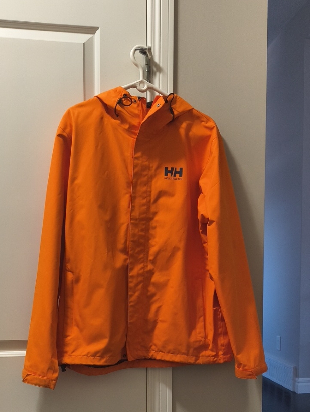 Helly Hansen Orange Hooded Rain Jacket